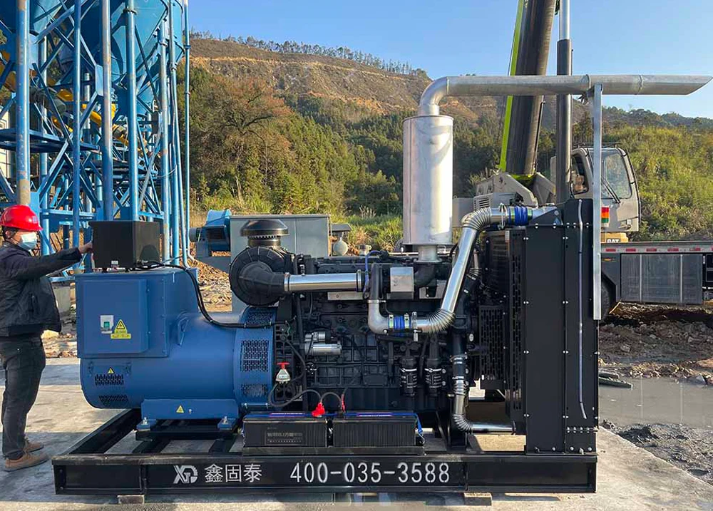 Onderhoud van 400 kW dieselgeneratorset.